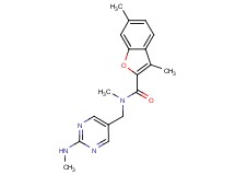 N,3,6-trimethyl-N-{[2-(methylamino)pyrimidin-5-yl]methyl}-1-benzofuran-2-carboxamide