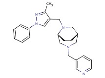 (1S*,5R*)-6-[(3-methyl-1-phenyl-1H-pyrazol-4-yl)methyl]-3-(pyridin-3-ylmethyl)-3,6-diazabicyclo[3.2.2]nonane
