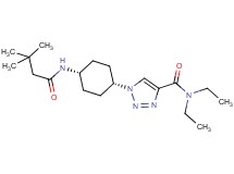 1-{cis-4-[(3,3-dimethylbutanoyl)amino]cyclohexyl}-N,N-diethyl-1H-1,2,3-triazole-4-carboxamide