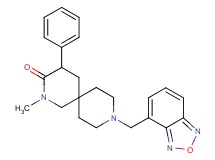 9-(2,1,3-benzoxadiazol-4-ylmethyl)-2-methyl-4-phenyl-2,9-diazaspiro[5.5]undecan-3-one