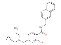 6-{[(cyclopropylmethyl)(propyl)amino]methyl}-2-hydroxy-N-(3-quinolinylmethyl)nicotinamide