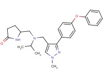 5-[(isopropyl{[1-methyl-3-(4-phenoxyphenyl)-1H-pyrazol-4-yl]methyl}amino)methyl]-2-pyrrolidinone