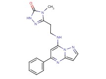 4-methyl-5-{2-[(5-phenylpyrazolo[1,5-a]pyrimidin-7-yl)amino]ethyl}-2,4-dihydro-3H-1,2,4-triazol-3-one