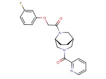 (1S*,5R*)-6-[(3-fluorophenoxy)acetyl]-3-(pyridin-2-ylcarbonyl)-3,6-diazabicyclo[3.2.2]nonane