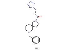 7-(3-methylbenzyl)-2-[3-(1H-tetrazol-1-yl)propanoyl]-2,7-diazaspiro[4.5]decane