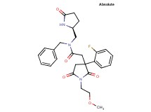 N-benzyl-2-[3-(2-fluorophenyl)-1-(2-methoxyethyl)-2,5-dioxo-3-pyrrolidinyl]-N-{[(2S)-5-oxo-2-pyrrolidinyl]methyl}acetamide