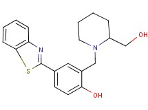 4-(1,3-benzothiazol-2-yl)-2-{[2-(hydroxymethyl)-1-piperidinyl]methyl}phenol