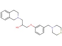 1-(3,4-dihydro-2(1H)-isoquinolinyl)-3-[3-(4-thiomorpholinylmethyl)phenoxy]-2-propanol
