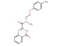 N-methyl-N-[2-(4-methylphenoxy)ethyl]-4-oxo-3,4-dihydroquinazoline-2-carboxamide