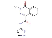 3-methyl-4-oxo-N-1H-pyrazol-3-yl-3,4-dihydro-1-phthalazinecarboxamide