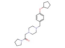 1-[4-(cyclopentyloxy)benzyl]-4-(2-oxo-2-pyrrolidin-1-ylethyl)piperazine