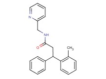 3-(2-methylphenyl)-3-phenyl-N-(2-pyridinylmethyl)propanamide