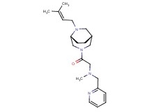 N-methyl-2-[(1R*,5R*)-6-(3-methyl-2-buten-1-yl)-3,6-diazabicyclo[3.2.2]non-3-yl]-2-oxo-N-(2-pyridinylmethyl)ethanamine