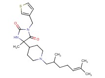 5-[1-(2,6-dimethyl-5-hepten-1-yl)-4-piperidinyl]-5-methyl-3-(3-thienylmethyl)-2,4-imidazolidinedione