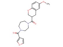 1-(3-furoyl)-4-[(6-methoxy-3,4-dihydro-2H-chromen-3-yl)carbonyl]-1,4-diazepane