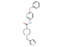 N-(6-phenoxy-3-pyridinyl)-1-(3-thienylmethyl)-4-piperidinecarboxamide