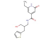 6-ethyl-N-[3-hydroxy-2-(2-thienylmethyl)propyl]-2-oxo-1,2-dihydropyridine-4-carboxamide