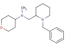N-[(1-benzyl-2-piperidinyl)methyl]-N-methyltetrahydro-2H-pyran-4-amine bis(trifluoroacetate)