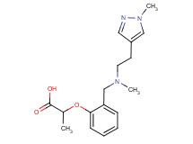 2-[2-({methyl[2-(1-methyl-1H-pyrazol-4-yl)ethyl]amino}methyl)phenoxy]propanoic acid