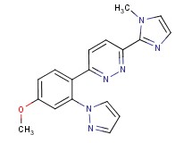 3-[4-methoxy-2-(1H-pyrazol-1-yl)phenyl]-6-(1-methyl-1H-imidazol-2-yl)pyridazine