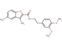 N-[2-(3,4-dimethoxyphenyl)ethyl]-3,5-dimethyl-1-benzofuran-2-carboxamide
