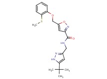 N-[(5-tert-butyl-1H-pyrazol-3-yl)methyl]-5-{[2-(methylthio)phenoxy]methyl}-3-isoxazolecarboxamide