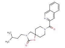 8-(isoquinolin-3-ylcarbonyl)-3-(3-methylbutyl)-1-oxa-3,8-diazaspiro[4.5]decan-2-one
