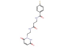 N-(3-{[2-(3,6-dioxo-3,6-dihydropyridazin-1(2H)-yl)ethyl]amino}-3-oxopropyl)-4-fluorobenzamide