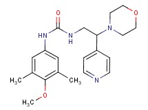 N-(4-methoxy-3,5-dimethylphenyl)-N'-(2-morpholin-4-yl-2-pyridin-4-ylethyl)urea