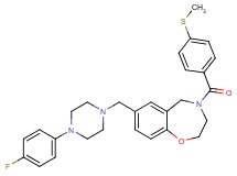 7-{[4-(4-fluorophenyl)-1-piperazinyl]methyl}-4-[4-(methylthio)benzoyl]-2,3,4,5-tetrahydro-1,4-benzoxazepine