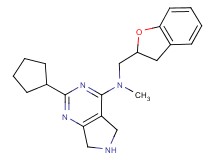 2-cyclopentyl-N-(2,3-dihydro-1-benzofuran-2-ylmethyl)-N-methyl-6,7-dihydro-5H-pyrrolo[3,4-d]pyrimidin-4-amine