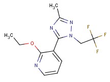 2-ethoxy-3-[3-methyl-1-(2,2,2-trifluoroethyl)-1H-1,2,4-triazol-5-yl]pyridine