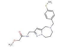 2-methoxy-N-({5-[4-(methylthio)benzyl]-5,6,7,8-tetrahydro-4H-pyrazolo[1,5-a][1,4]diazepin-2-yl}methyl)acetamide