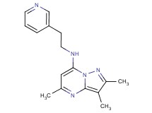 2,3,5-trimethyl-N-(2-pyridin-3-ylethyl)pyrazolo[1,5-a]pyrimidin-7-amine