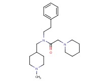 N-[(1-methyl-4-piperidinyl)methyl]-N-(2-phenylethyl)-2-(1-piperidinyl)acetamide