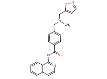 N-isoquinolin-1-yl-4-{[(isoxazol-5-ylmethyl)(methyl)amino]methyl}benzamide