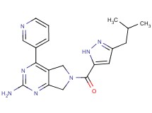 6-[(3-isobutyl-1H-pyrazol-5-yl)carbonyl]-4-pyridin-3-yl-6,7-dihydro-5H-pyrrolo[3,4-d]pyrimidin-2-amine