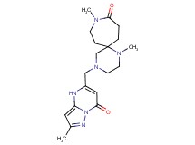 1,9-dimethyl-4-[(2-methyl-7-oxo-4,7-dihydropyrazolo[1,5-a]pyrimidin-5-yl)methyl]-1,4,9-triazaspiro[5.6]dodecan-10-one