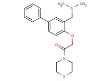 N,N-dimethyl-1-{4-[2-oxo-2-(4-thiomorpholinyl)ethoxy]-3-biphenylyl}methanamine