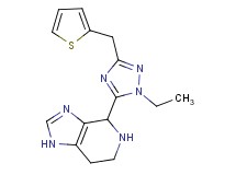 4-[1-ethyl-3-(2-thienylmethyl)-1H-1,2,4-triazol-5-yl]-4,5,6,7-tetrahydro-1H-imidazo[4,5-c]pyridine