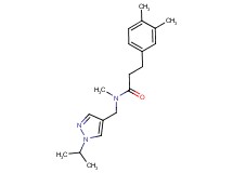 3-(3,4-dimethylphenyl)-N-[(1-isopropyl-1H-pyrazol-4-yl)methyl]-N-methylpropanamide