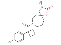 8-{[1-(4-chlorophenyl)cyclobutyl]carbonyl}-3-methyl-1-oxa-3,8-diazaspiro[4.6]undecan-2-one