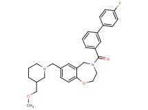4-[(4'-fluoro-3-biphenylyl)carbonyl]-7-{[3-(methoxymethyl)-1-piperidinyl]methyl}-2,3,4,5-tetrahydro-1,4-benzoxazepine
