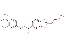2-(2-methoxyethyl)-N-[(1-methyl-1,2,3,4-tetrahydro-6-quinolinyl)methyl]-1,3-benzoxazole-6-carboxamide