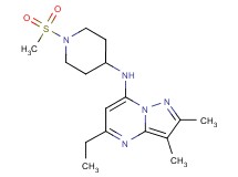 5-ethyl-2,3-dimethyl-N-[1-(methylsulfonyl)piperidin-4-yl]pyrazolo[1,5-a]pyrimidin-7-amine