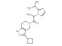 3-cyclobutyl-5-[2-(2-isopropyl-1H-imidazol-1-yl)propanoyl]-4,5,6,7-tetrahydro-1H-pyrazolo[4,3-c]pyridine