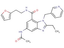 5-(acetylamino)-2-ethyl-N-[2-(2-furyl)ethyl]-1-(3-pyridinylmethyl)-1H-benzimidazole-7-carboxamide