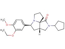 (3aS*,5S*,9aS*)-2-cyclopentyl-5-(3-ethoxy-4-methoxyphenyl)hexahydro-7H-pyrrolo[3,4-g]pyrrolizin-1(2H)-one