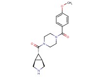 rel-(1R,5S,6r)-6-{[4-(4-methoxybenzoyl)-1-piperazinyl]carbonyl}-3-azabicyclo[3.1.0]hexane hydrochloride