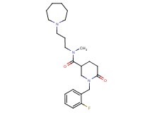 N-[3-(1-azepanyl)propyl]-1-(2-fluorobenzyl)-N-methyl-6-oxo-3-piperidinecarboxamide
